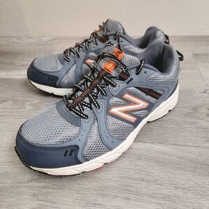 New Balance Gray Orange Shoes Size 9 Model 402‎ Running Comfort Activewear Mesh
